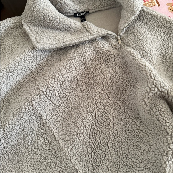 Express Light peach Teddy Jacket - Picture 2 of 6